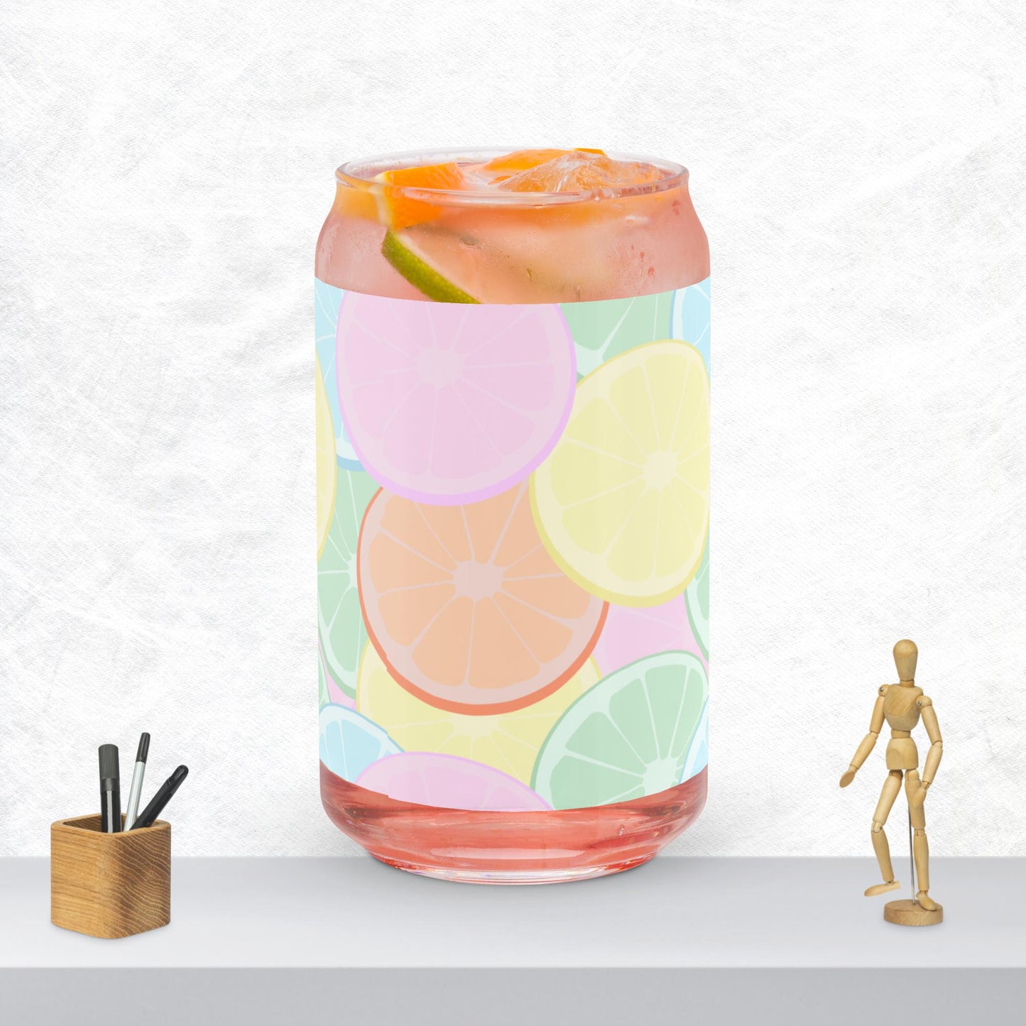 Can-shaped glass